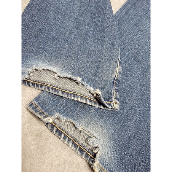 AG Adriano Goldschmied Jeans Mens 36X34 New Hero Straight Blue Distressed USA - Picture 15 of 16